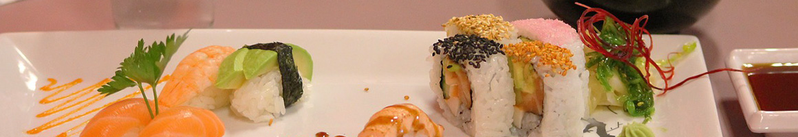 Eating Asian Fusion Japanese Sushi at Nori Sushi At Edgewater restaurant in Chicago, IL.